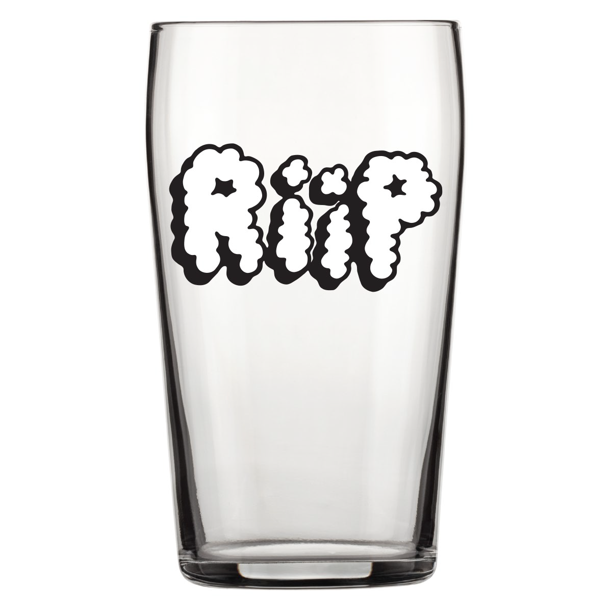Riip Pint Glass - Smoke Logo