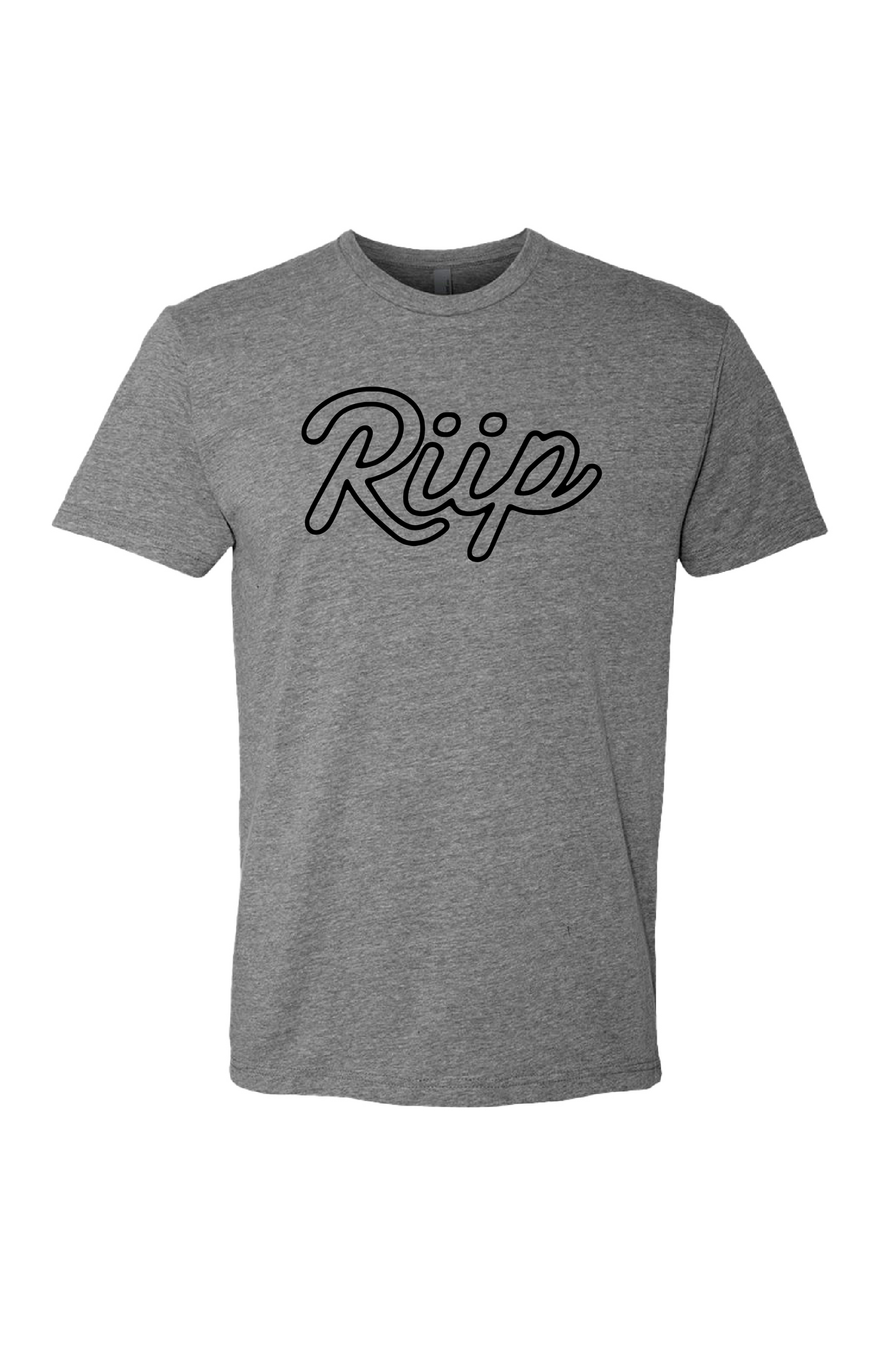 T-Shirt | Riip Classic Script | Dark Heather Gray/Black