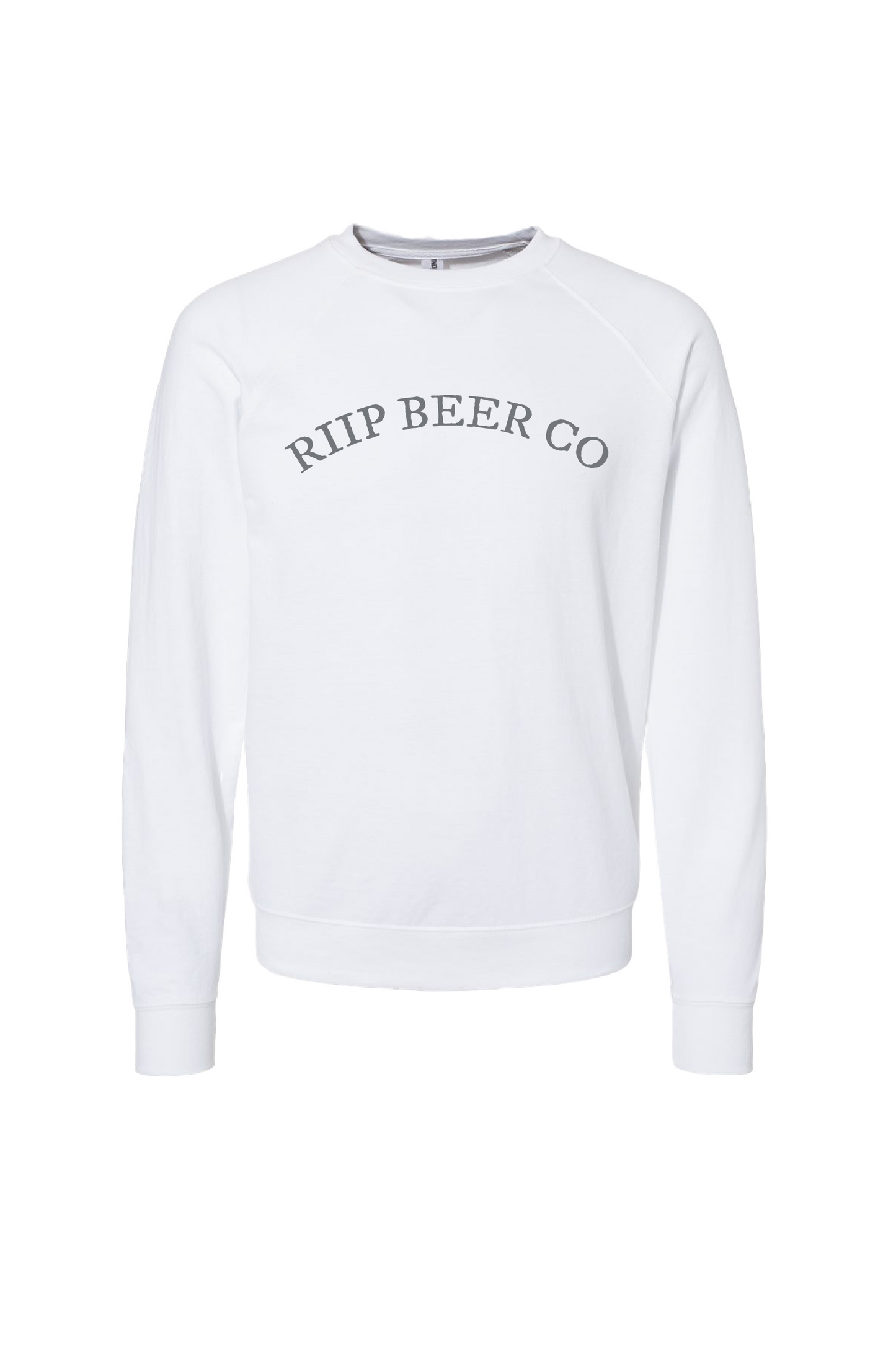 Crewneck Ultra Light Weight | Riip Beer Co. | White