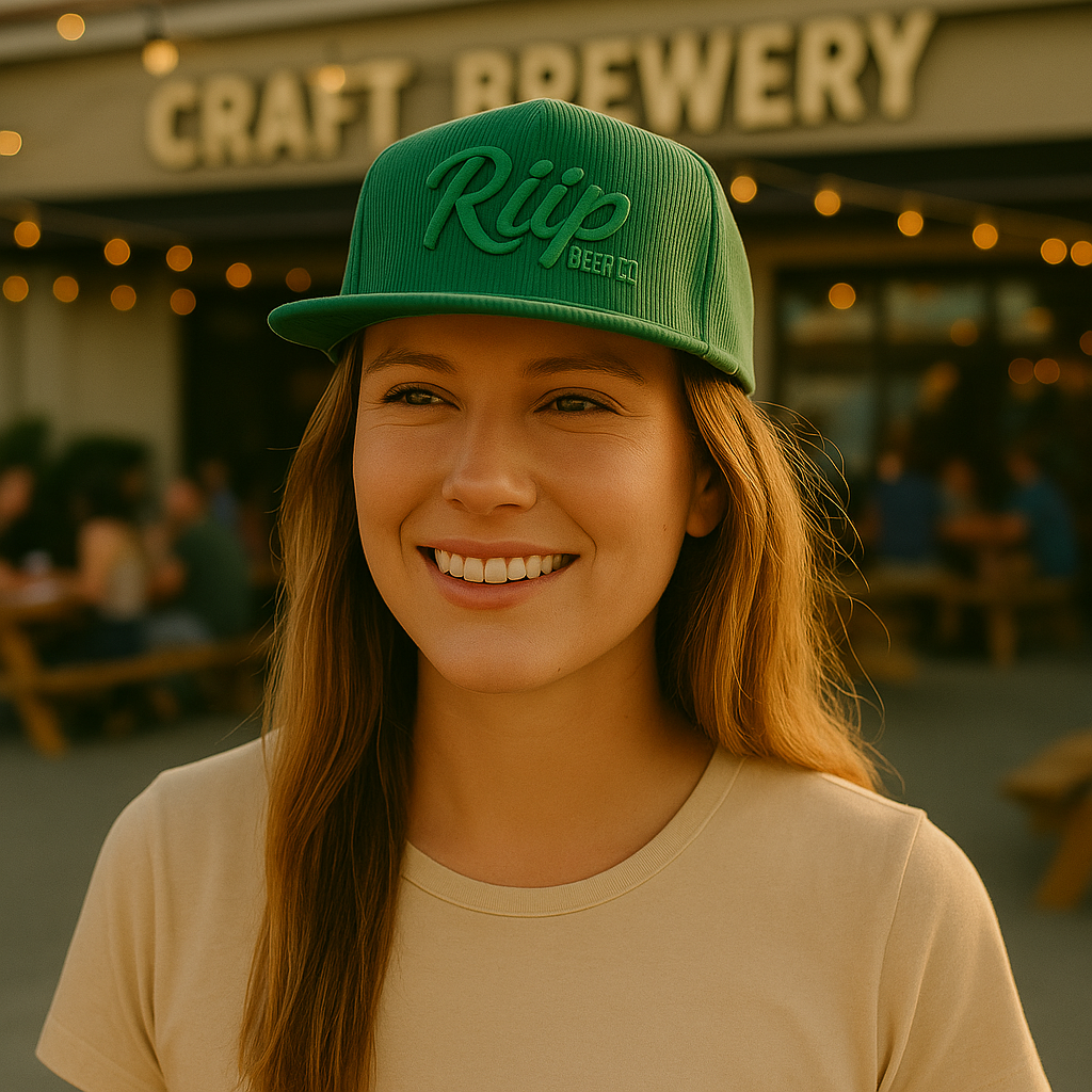 Hat | Riip Cursive Corduroy | Green