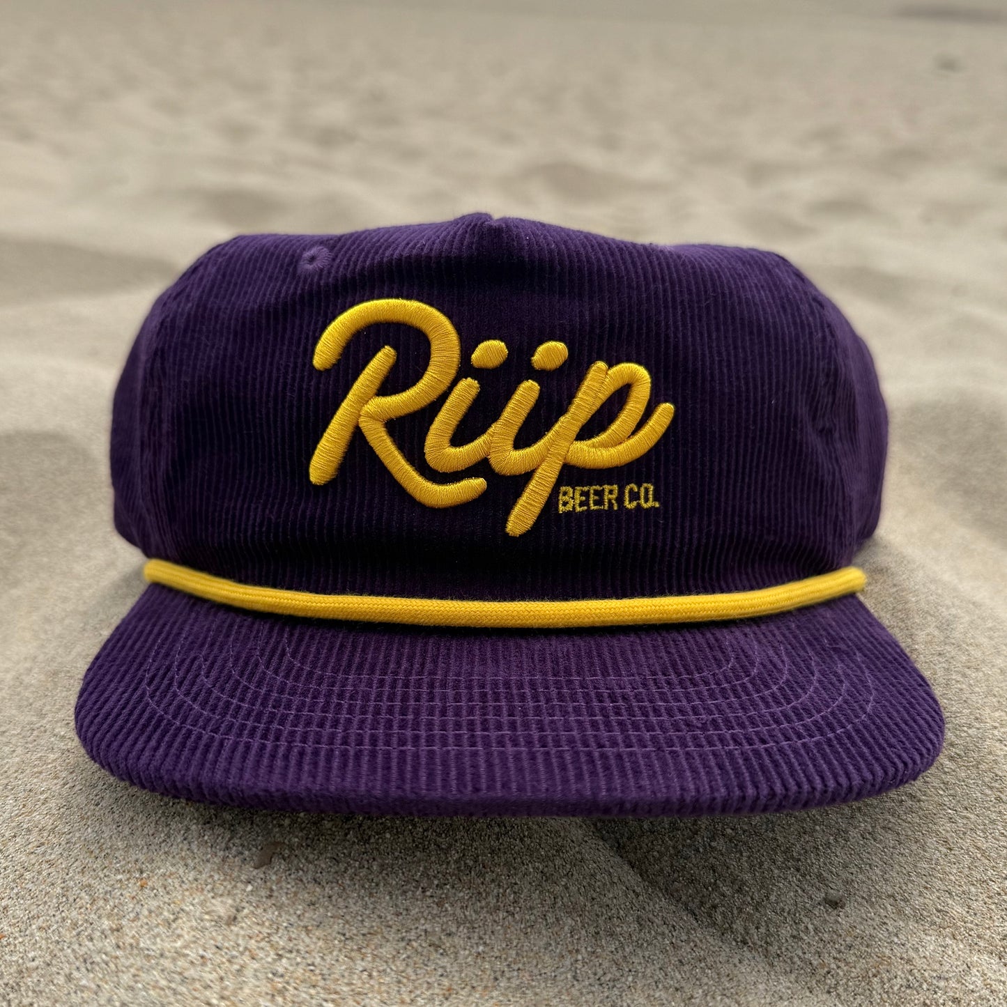 Hat | Riip Cursive Corduroy | Purple