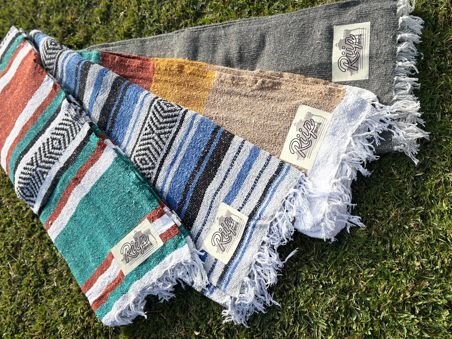 Beach Blanket | Riip Pier | Teal / Burnt Orange