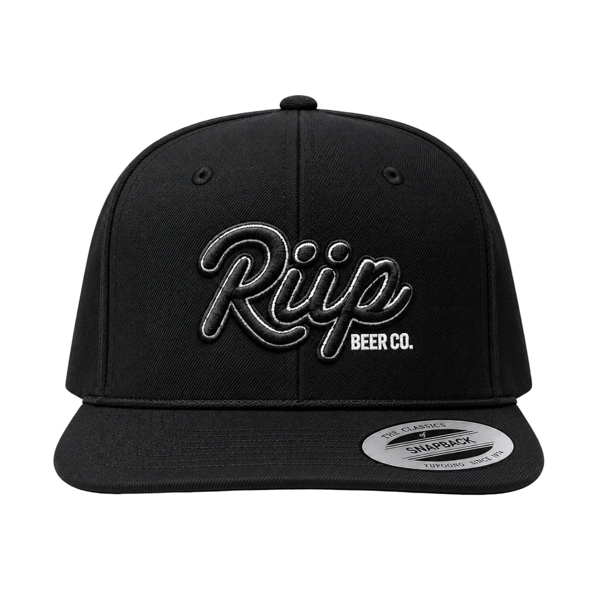 Hat | Classic Script Snapback | Black