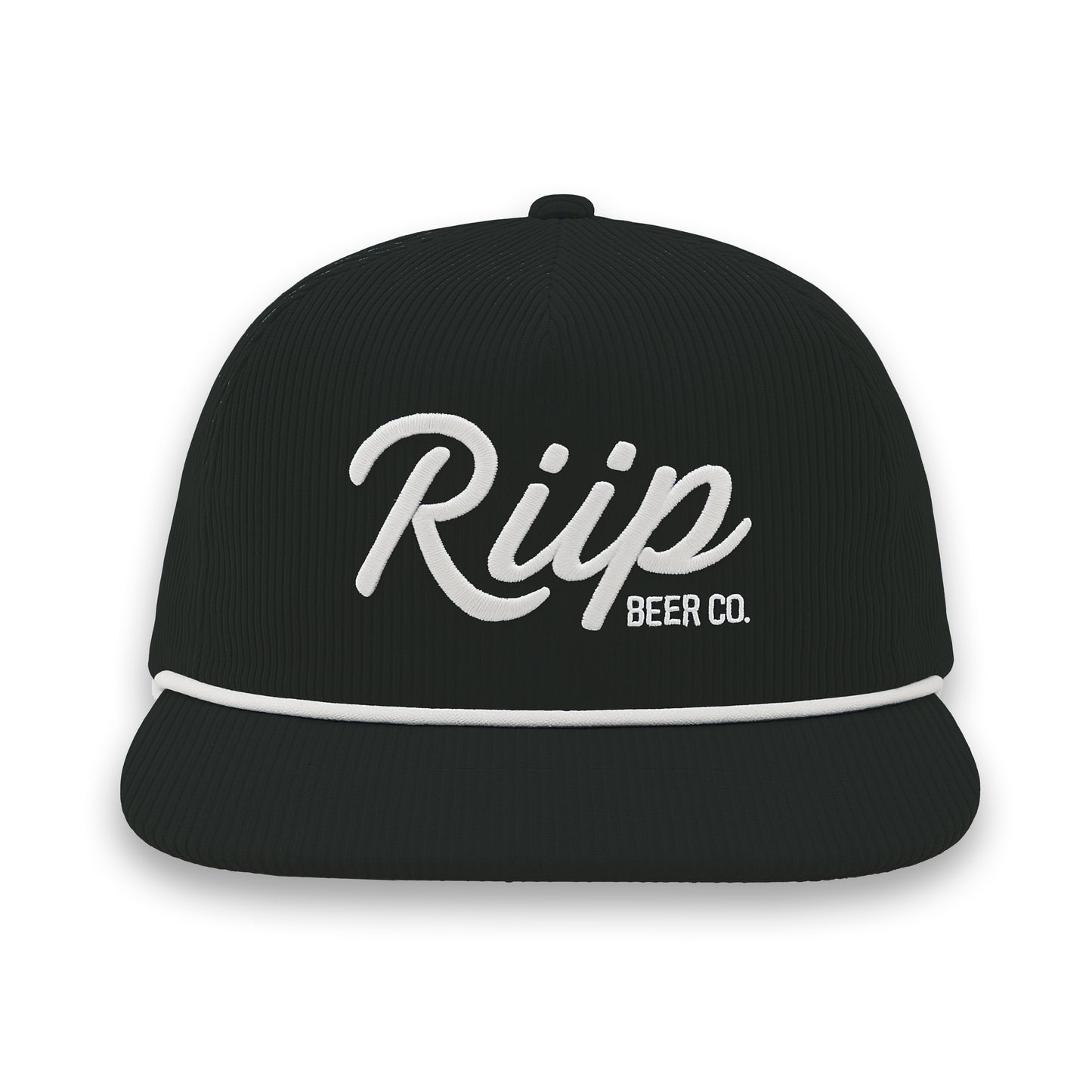 Hat | Riip Cursive Corduroy | Black / White
