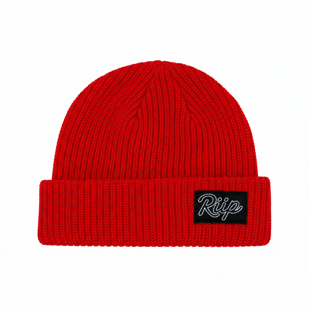 Beanie | Riip Lifestyle Script | Red