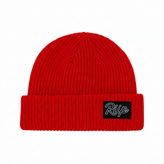 Beanie | Riip Lifestyle Script | Red