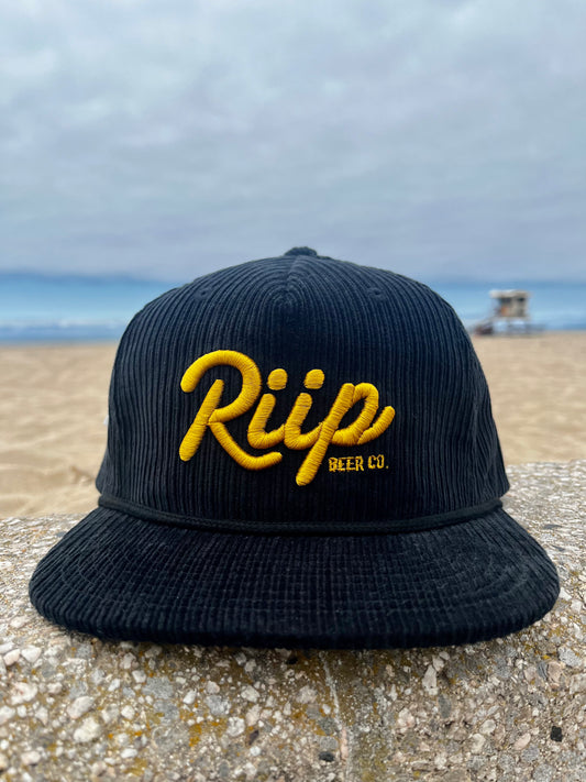 Hat | Riip Cursive Corduroy | Gold / Black