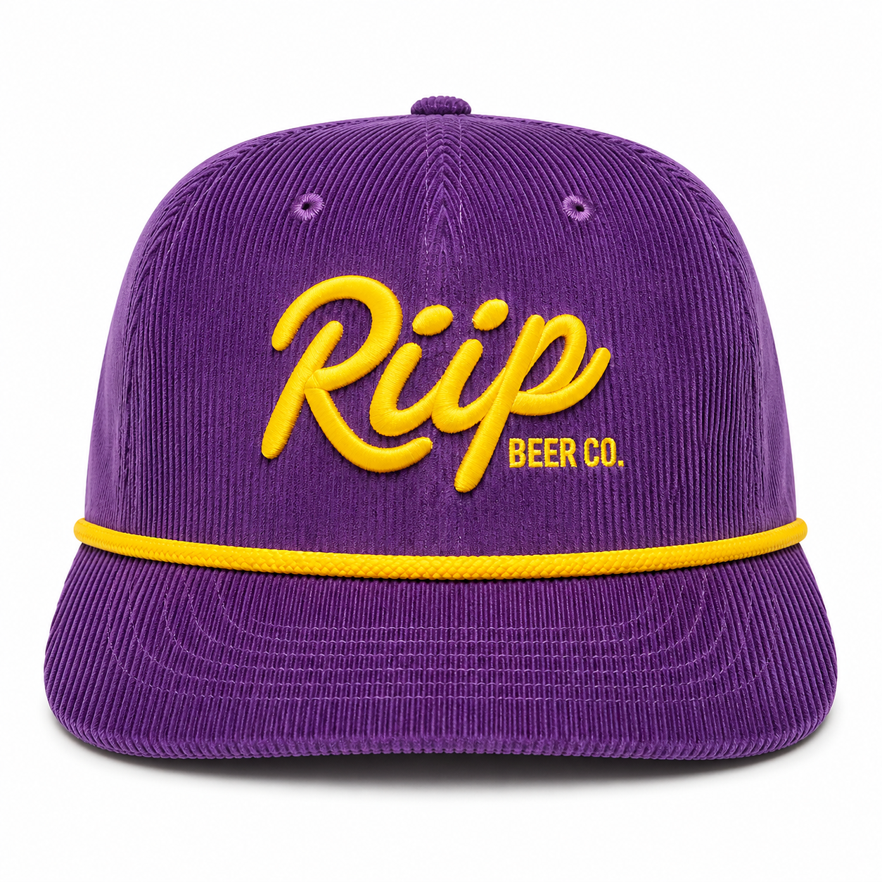 Hat | Riip Cursive Corduroy | Purple