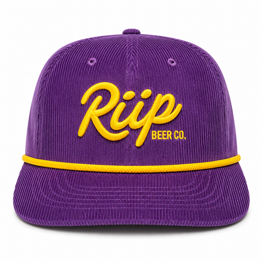 Hat | Riip Cursive Corduroy | Purple