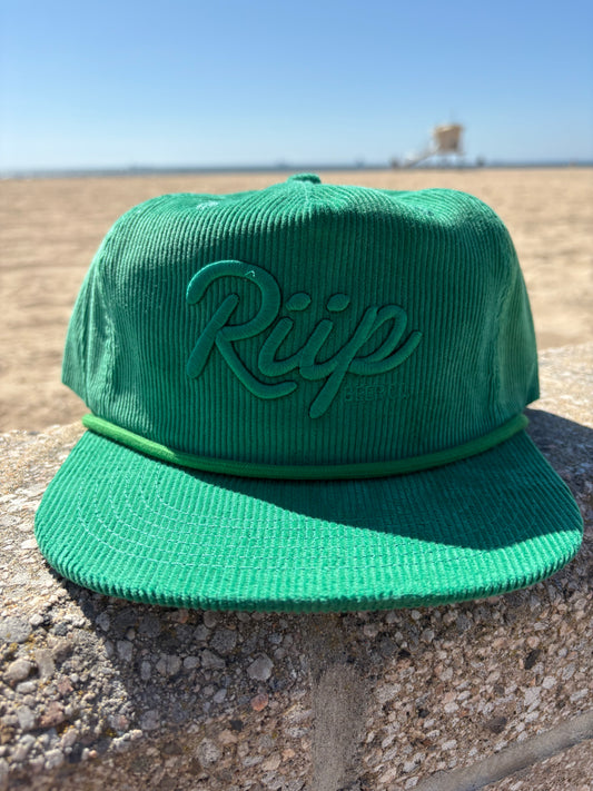 Hat | Riip Cursive Corduroy | Green