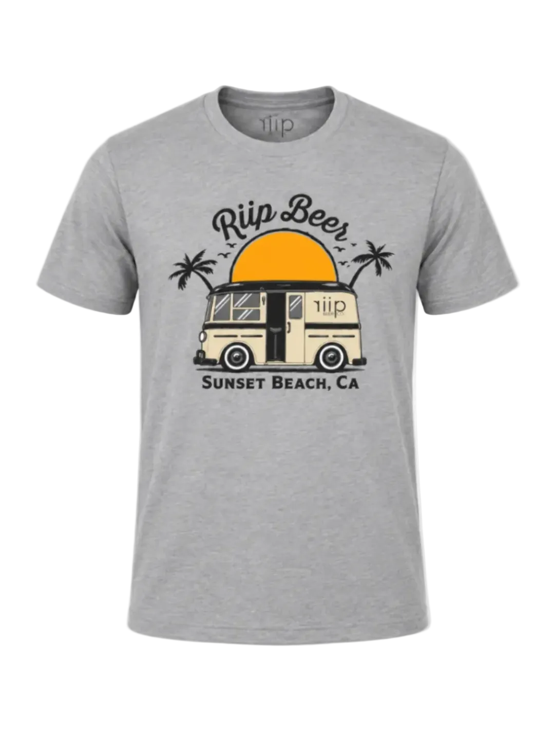 T-Shirt | Helms Sunset Beach | Gray